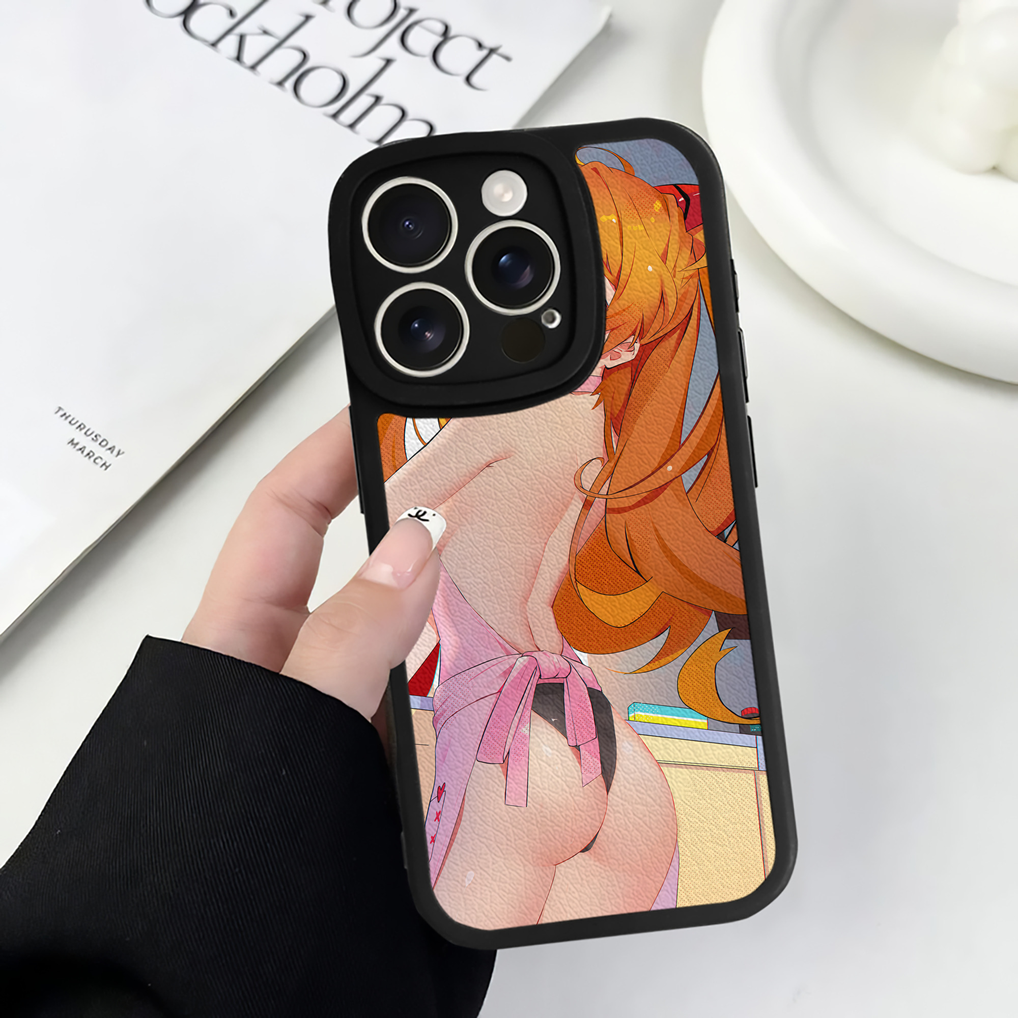 （画像用） EVA 新世紀エヴァンゲリオン 【iPhone 16シリーズ対応】シリコンスマホケース（レザー調） 材質：シリコン
